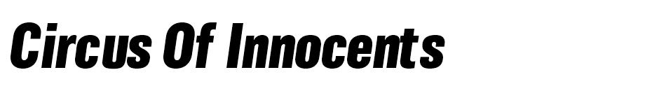 Circus of Innocents font